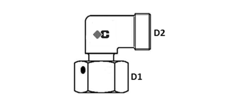Coude orientable 90° série L en S