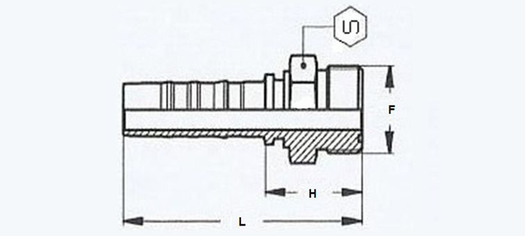 Embout sans dénudage male ORFS