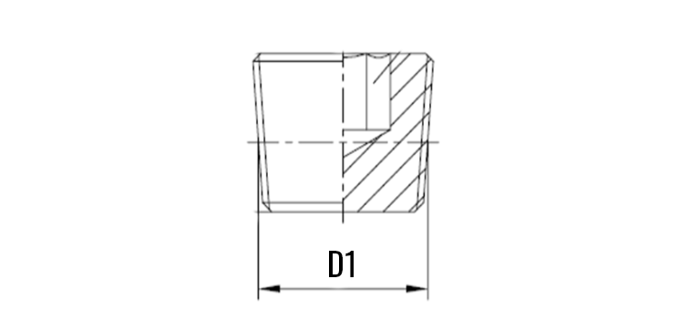 Bouchon male GAZ conique sans tête