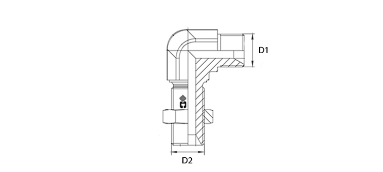 Coude 90° male x male BSP de cloison