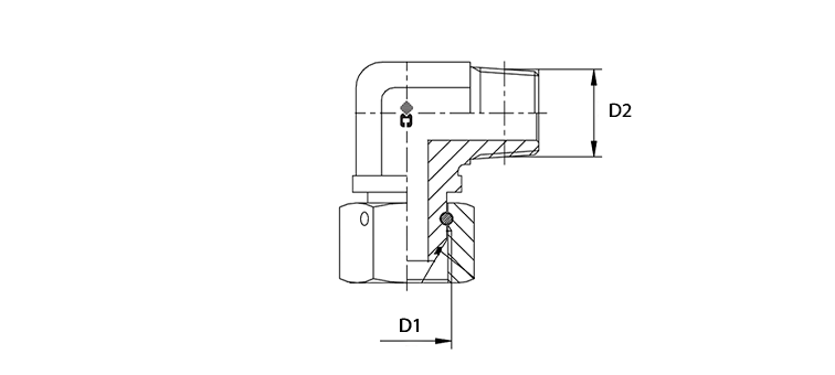Coude 90° femelle BSP x male GAZ conique