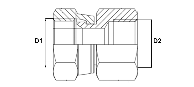 Adapteur tournant JIC femelle GAZ