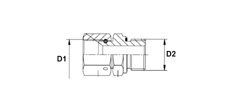 Adapteur tournant JIC x male GAZ cylindrique R