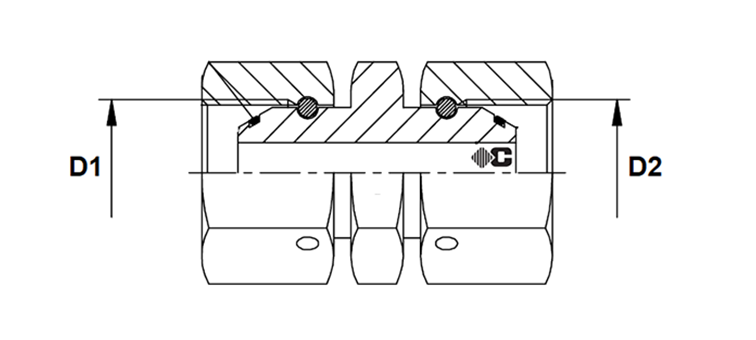 Adapteur femelle BSP x femelle BSP