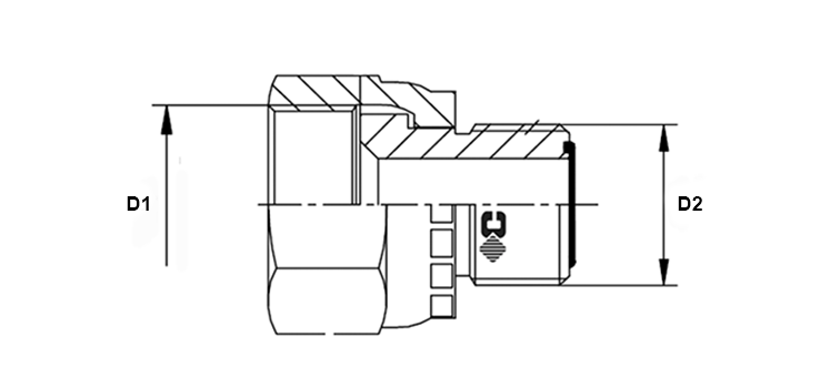 Adapteur tournant ORFS x male ORFS
