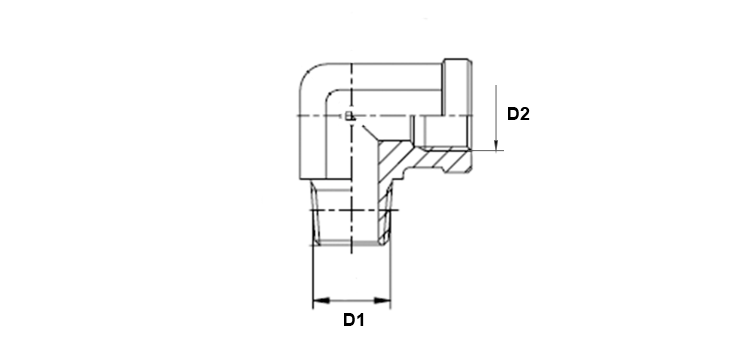 Coude 90° male GAZ  x femelle GAZ