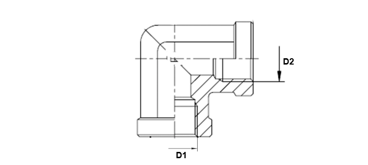 Coude 90° femelle GAZ x femelle GAZ
