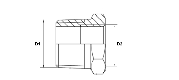Adapteur male GAZ conique x femelle GAZ cylindrique