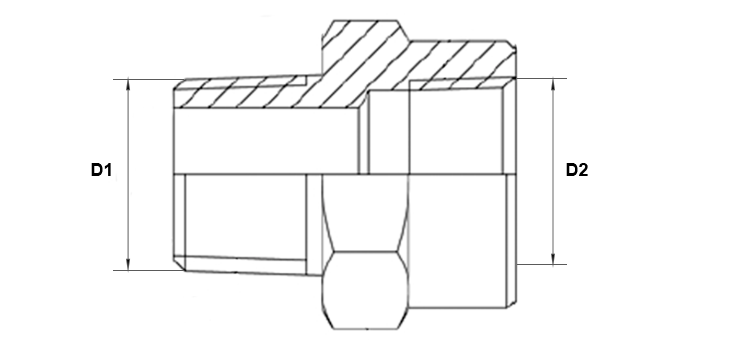 Adapteur male GAZ conique x femelle NPT