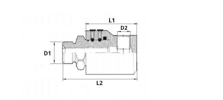 Raccord tournant 90° male BSP x femelle GAZ