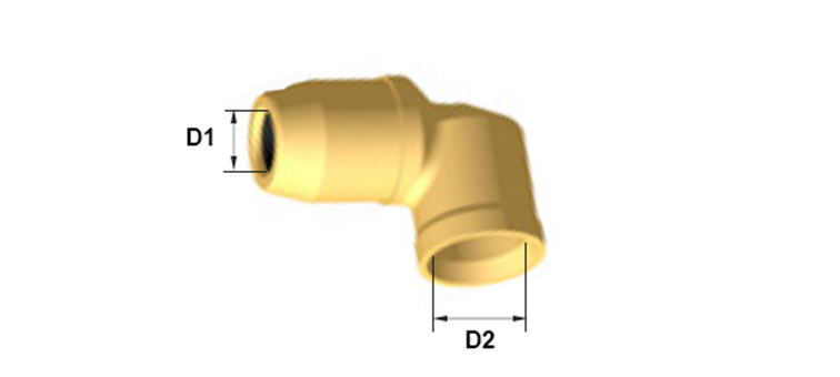 Coude spécial pour embase P5 freinage