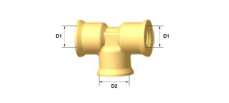 Te symétrique taraudages freinage