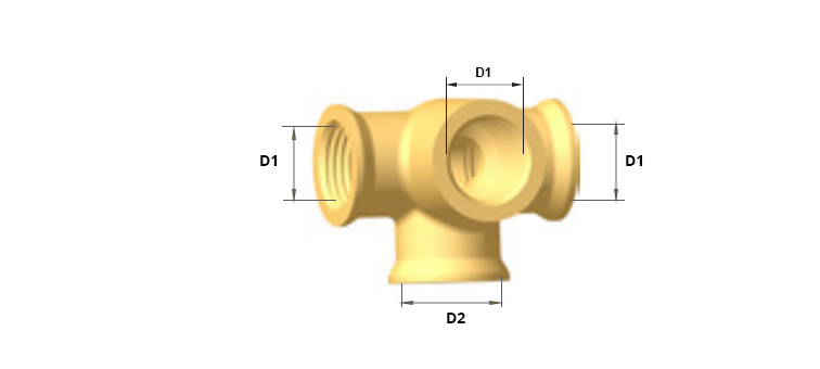 Croix sur 2 plans - Tauraudages M16x1,5