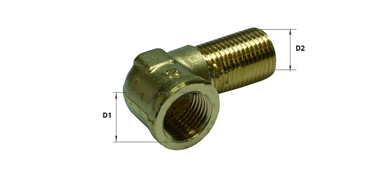 Coude 90° male x femelle passe cloison freinage