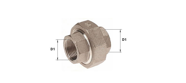 Raccord union inox femelle x femelle