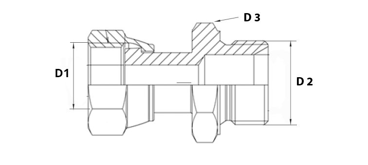 Adapteur tournant ORFS x male BSP CT cone 60°