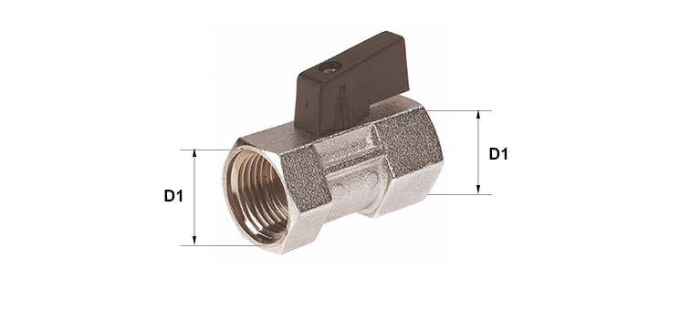 Vanne laiton série mini femelle x femelle