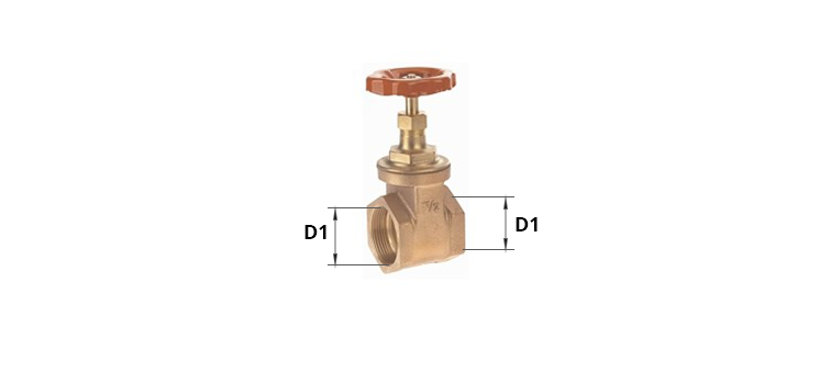 Vanne à volant en bronze