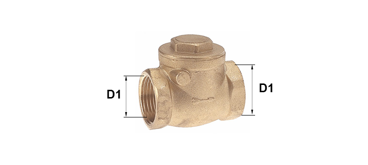 Clapet à battant en laiton