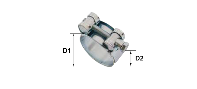 Collier à tourillon acier 