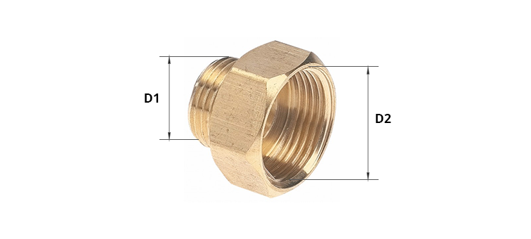 Réduction hexagonal laiton femelle x mâle