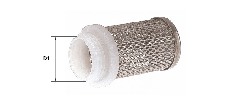 Crépine inox raccord male nylon