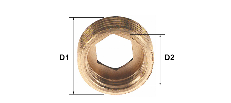 Bague de réduction laiton male x femelle