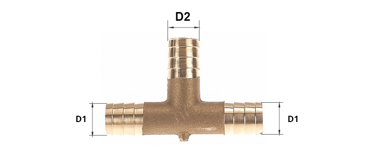 Jonction cannelée en T