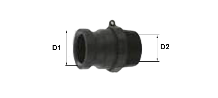 Adapteur fileté male polypro