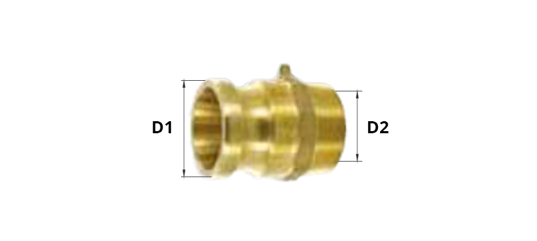 Adapteur fileté male laiton