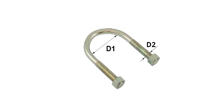 Etrier pour tube (acier)
