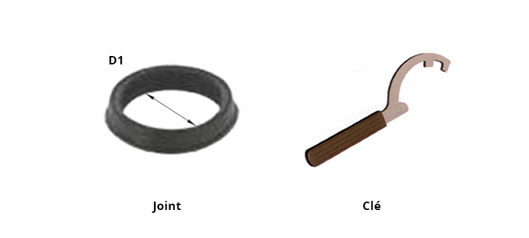 Joints pour raccord et clé STORZ