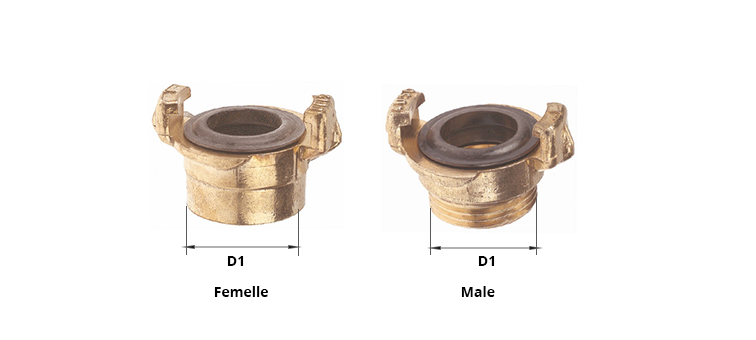 Raccord geka male ou femelle