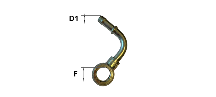 Embout BANJO 90° gasoil