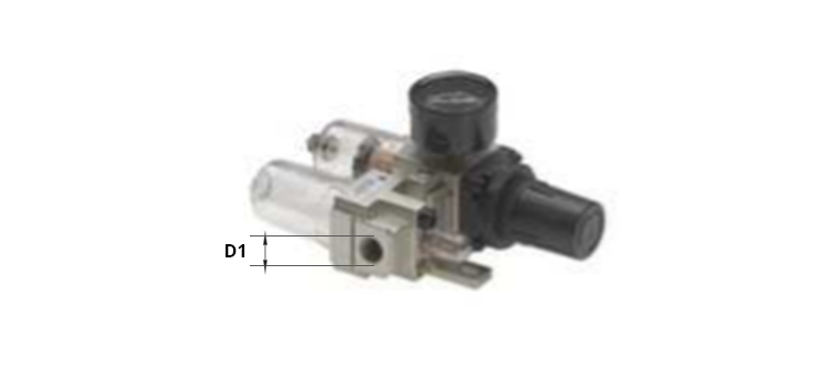 Filtre + régulateur + lubrificateur compact