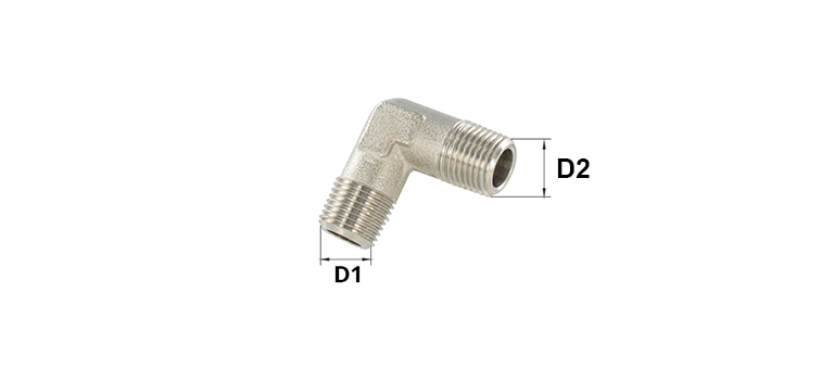 Coude 90° male GAZ x male GAZ