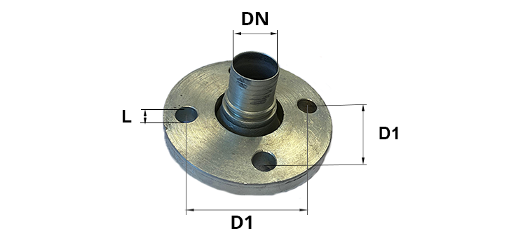 Embout à bride tournante PN10/PN16 acier
