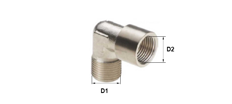 Coude 90° male GAZ x femelle GAZ