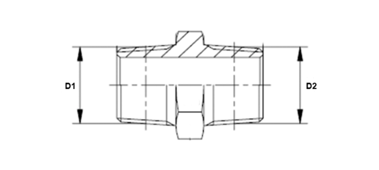 Adapteur male GAZ conique x male BRIGGS (NPT)