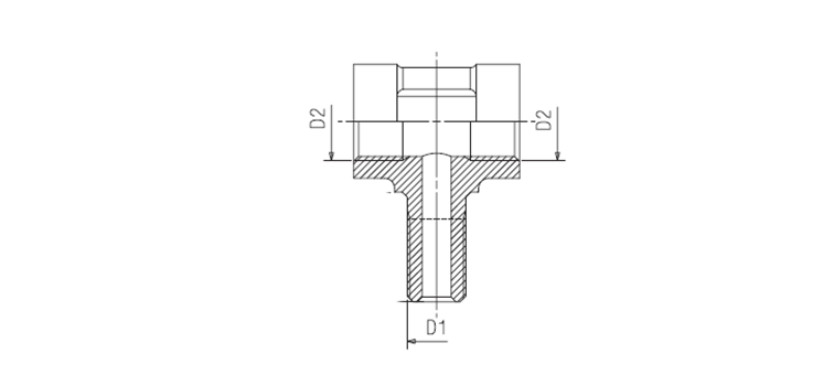 Te male passe cloison freinage