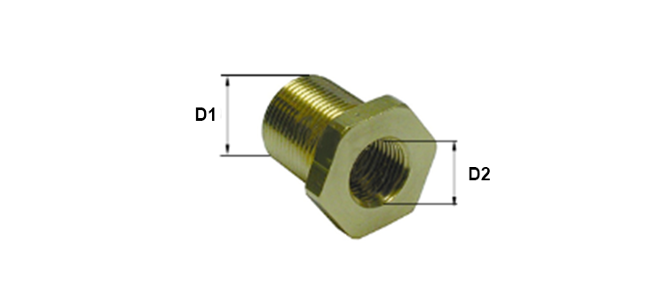 Adapteur droit male x femelle passe cloison freinage 