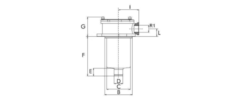 Tête filtre retour semi immergé