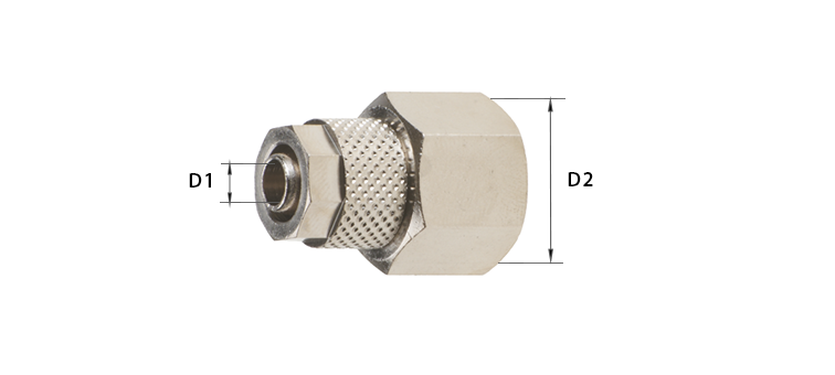 Raccord droit femelle