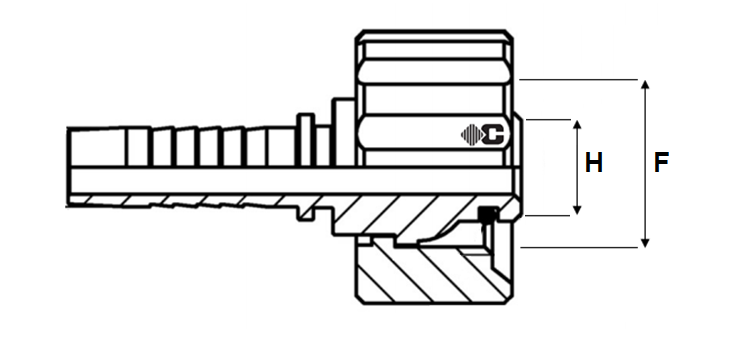 Embout à sertir femelle pour lavage inox