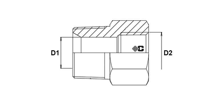 Adapteur male NPT X femelle NPT inox