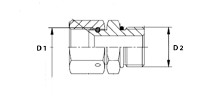 Adapteur tournant JIC x male SAE inox