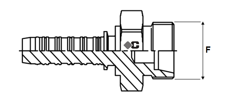 Embout à sertir 60° à bride 3000 PSI